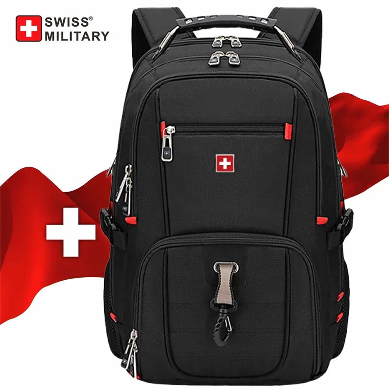 Waterproof Men's Backpack 15.6/17 Inch Laptop Backpacks  Travel Bags Swiss-style