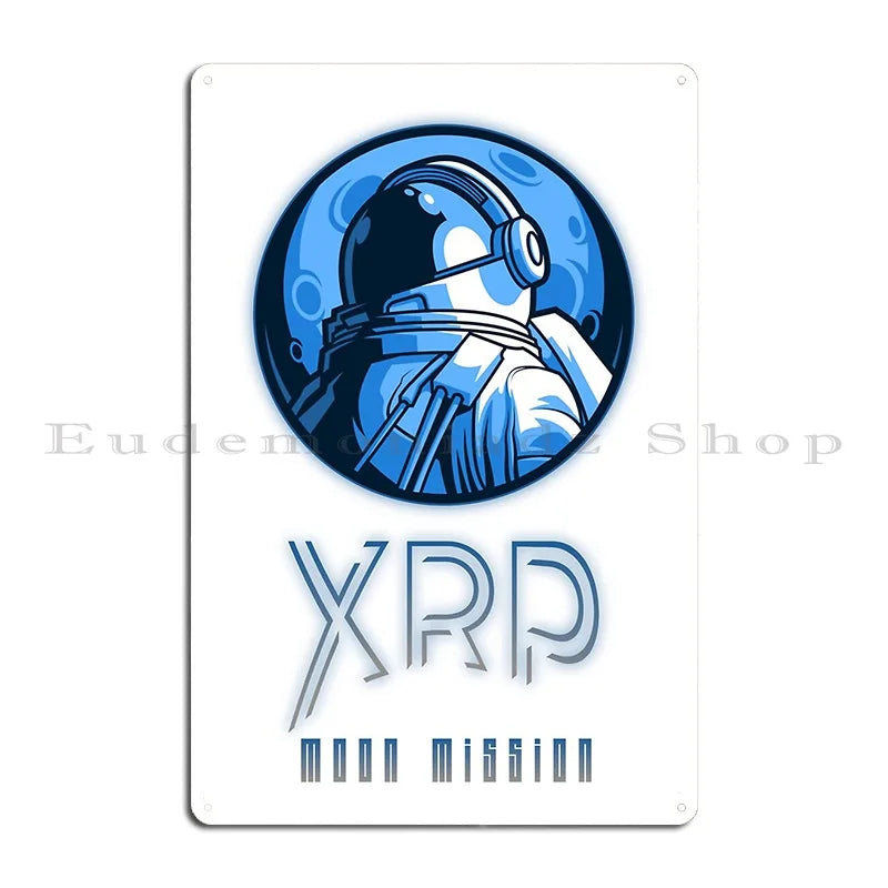 Xrp cryptocurrency XRP Essential Classic Metal Printing Decoration Cinema Designer Plaques Tin Sign Poster