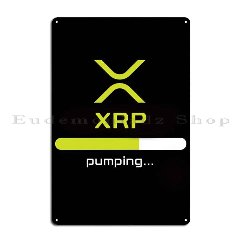 Xrp cryptocurrency XRP Essential Classic Metal Printing Decoration Cinema Designer Plaques Tin Sign Poster