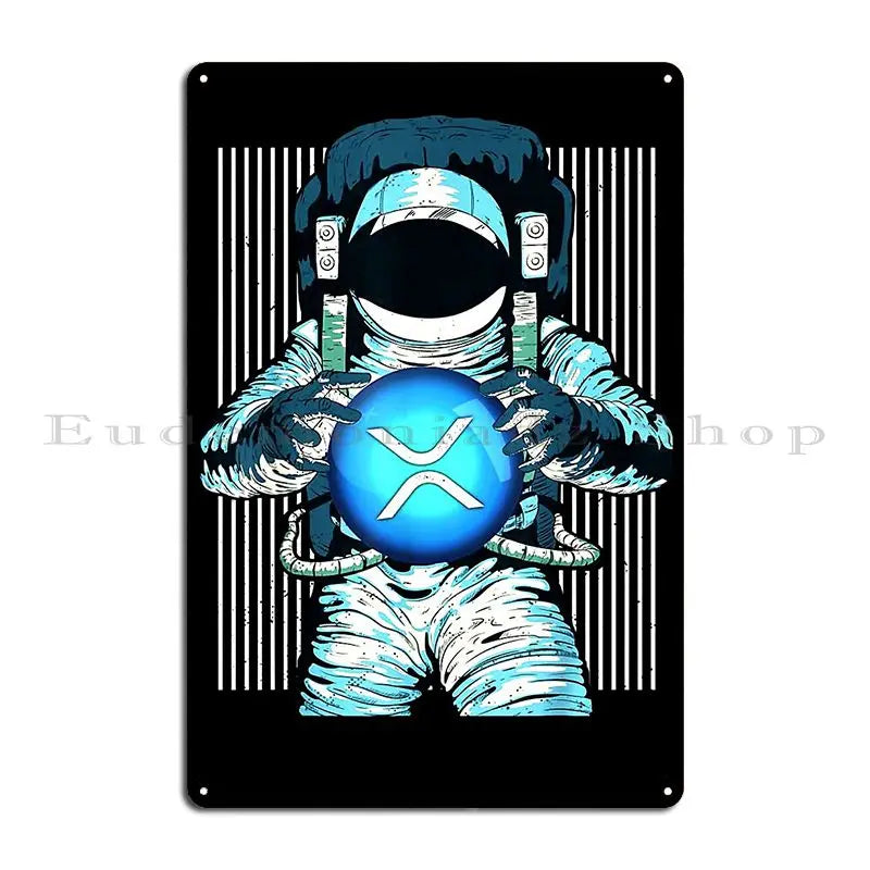 Xrp cryptocurrency XRP Essential Classic Metal Printing Decoration Cinema Designer Plaques Tin Sign Poster