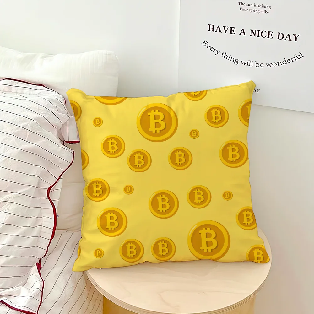 Bitcoin Sofa  Pillow Case