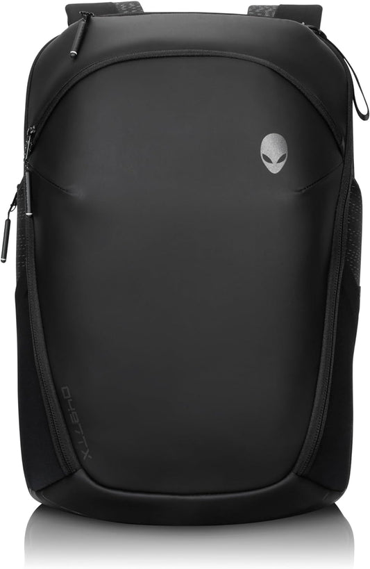 Alienware AW724P Horizon Travel Backpack - Fits upto 18-inch, 840D Fabric, EVA Foamed, Weather-resistant, Shockproof, Padded Shoulder Strap, Padded Back, RFID Blocking Pocket - Galaxy Weave Blac