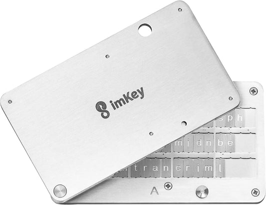 imKey Crypto Seed Storage, Compatible with All BIP39 Hardware/Cold Wallet, Cold Storage Backup, Ledger, Trezor, KeepKey, Supports 12/18/24 Words (HeirBOX S1 (Seed Phrase Storage Box))