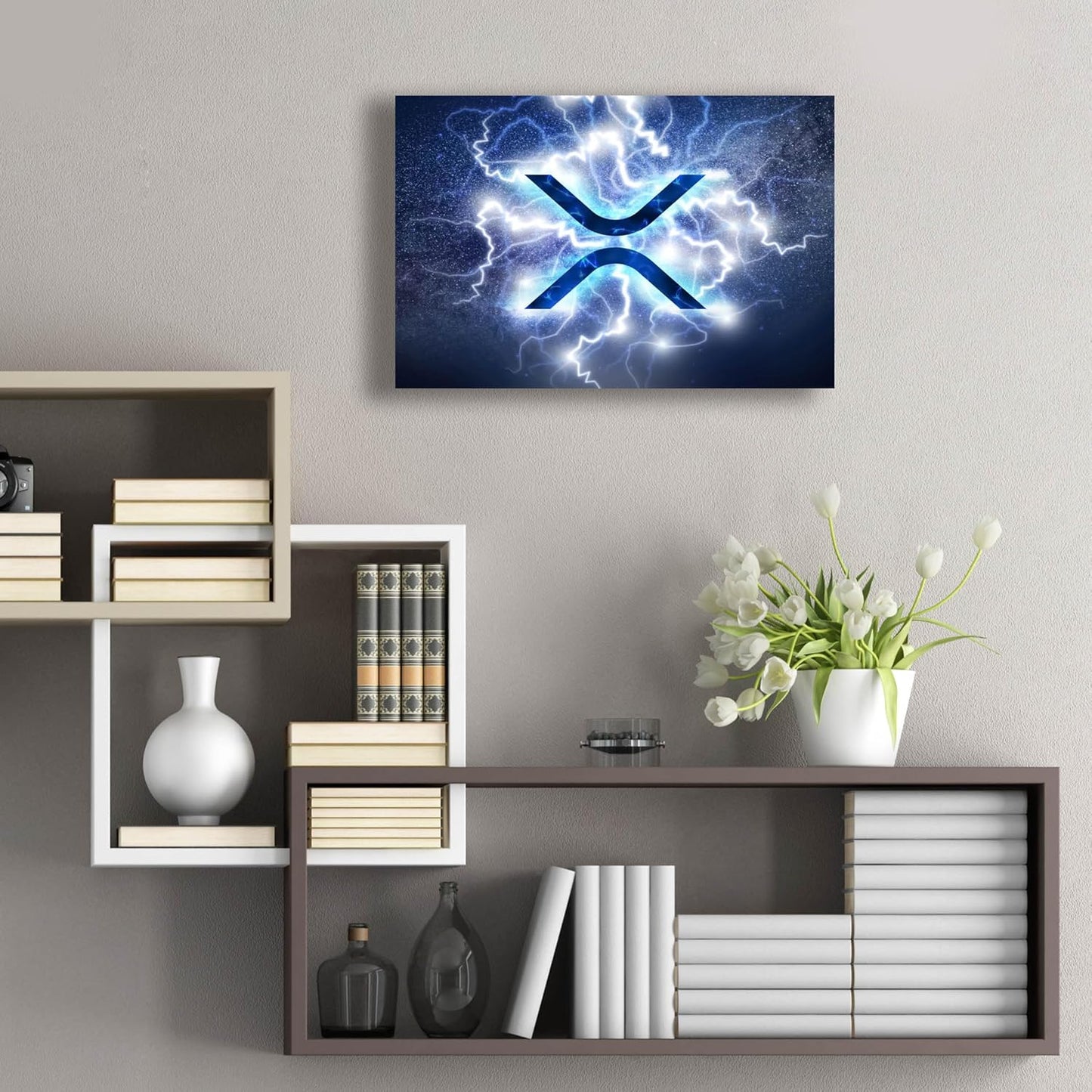 Epic Art 'Crypto Eclipse Xrp' by Epic Portfolio, Acrylic Glass Wall Art, 24"x16"