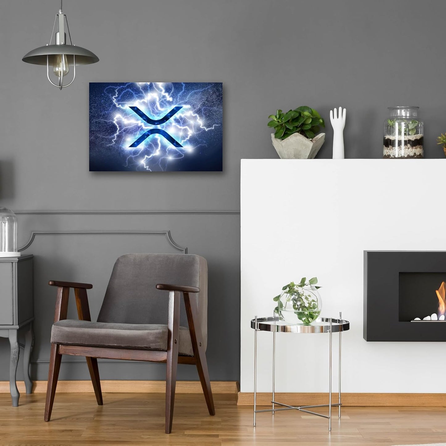 Epic Art 'Crypto Eclipse Xrp' by Epic Portfolio, Acrylic Glass Wall Art, 24"x16"