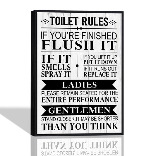 Motivational Quotes Wall Art, 7 Rules Of Life Sign Wall Art For Men Motivational Posters, Read Signs Inspirational Canvas For Classroom High School Motivational Posters For Bedroom Boys Room Home Office Positive Affirmations Wall Decor