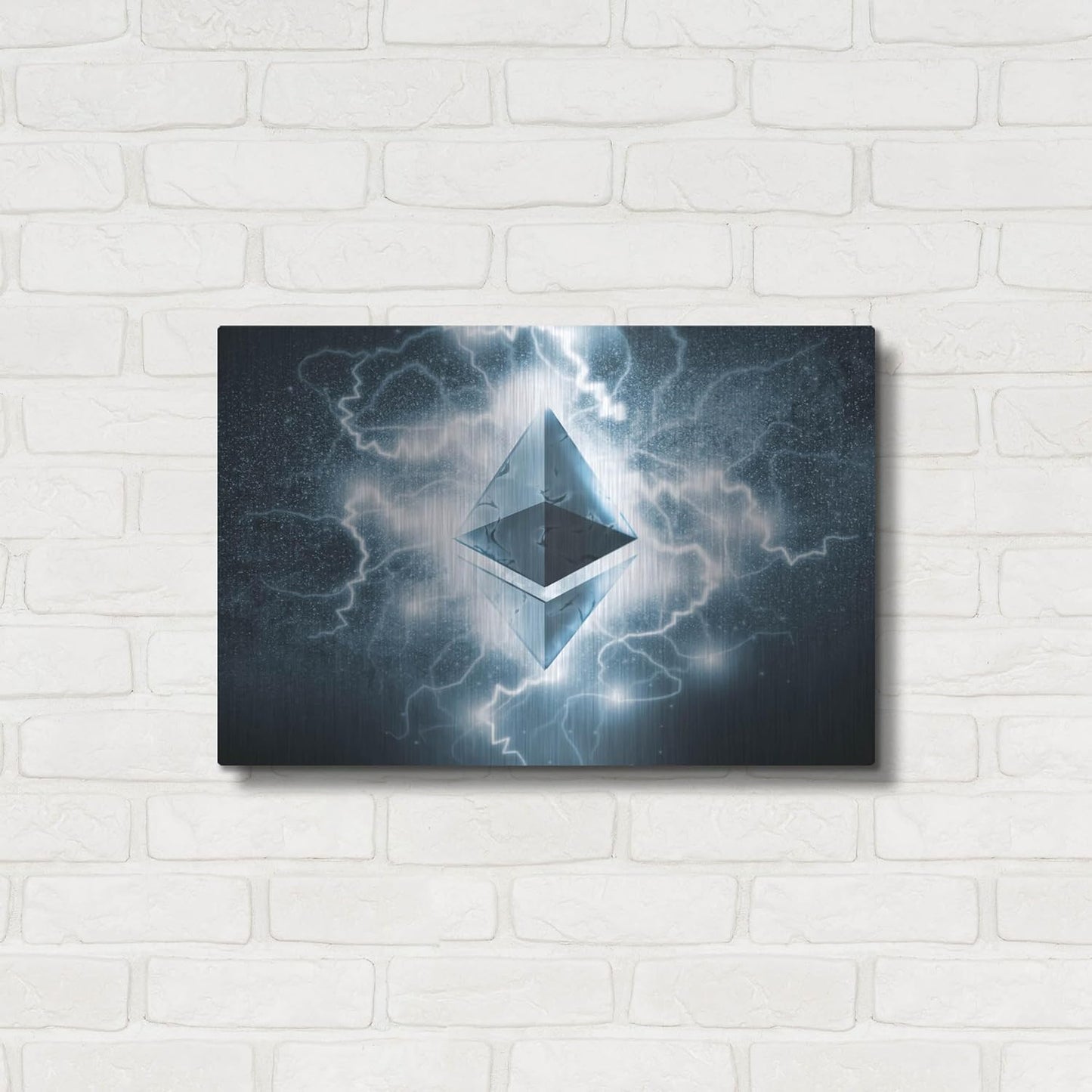 Luxe Metal Art 'Crypto Eclipse Ethereum Eth' by Luxe Portfolio, Metal Wall Art, 24"x16"