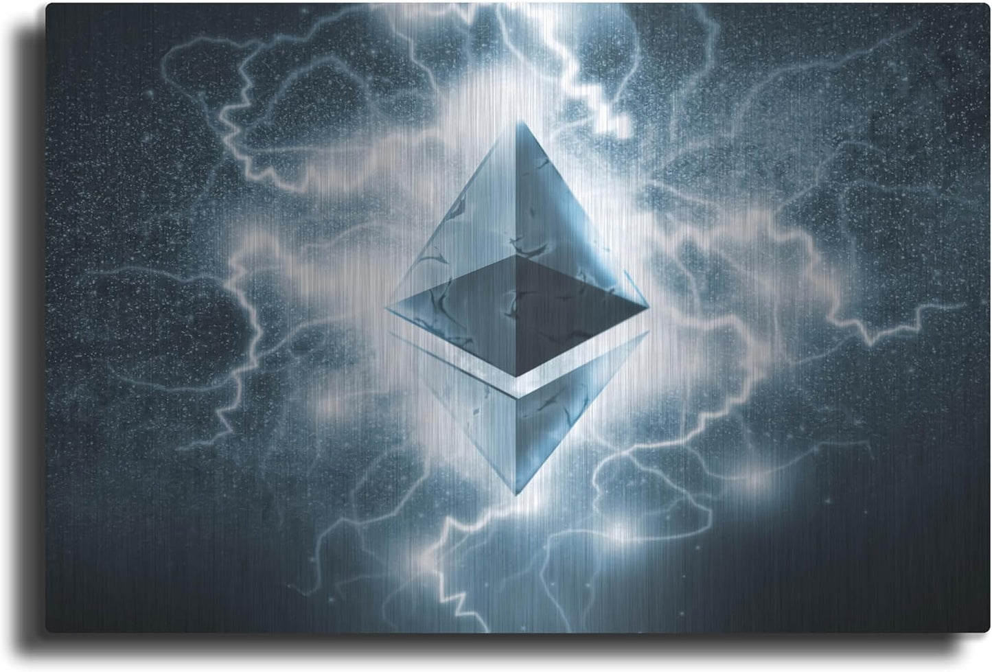 Luxe Metal Art 'Crypto Eclipse Ethereum Eth' by Luxe Portfolio, Metal Wall Art, 24"x16"