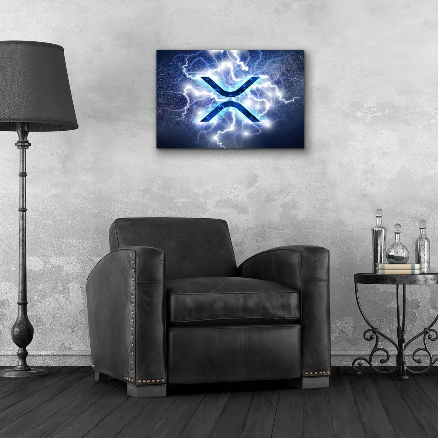 Epic Art 'Crypto Eclipse Xrp' by Epic Portfolio, Acrylic Glass Wall Art, 24"x16"