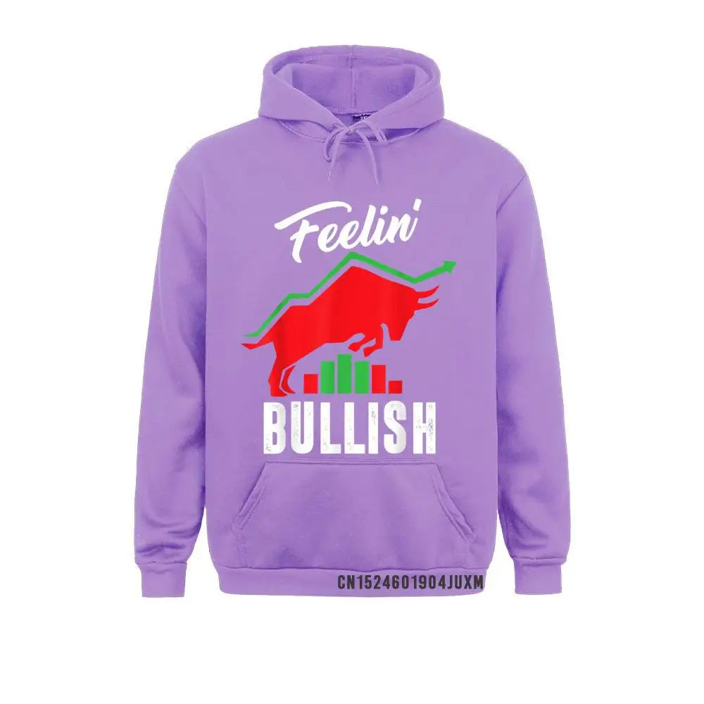 Latest Men Sweatshirts Feelin Bullish Day Trader Stock Market Trading Bull Market Fitness Tight Hoodies Clothes