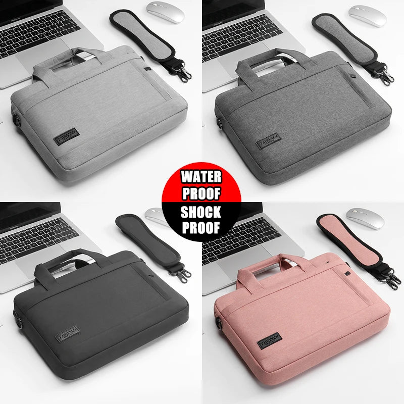 Business Laptop Bag Sleeve Case Shoulder Carrying Case For Macbook Air pro 13 14 15.6 17 inch ASUS Lenovo Dell Huawei handbag