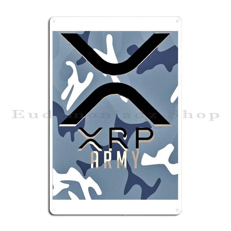 Xrp cryptocurrency XRP Essential Classic Metal Printing