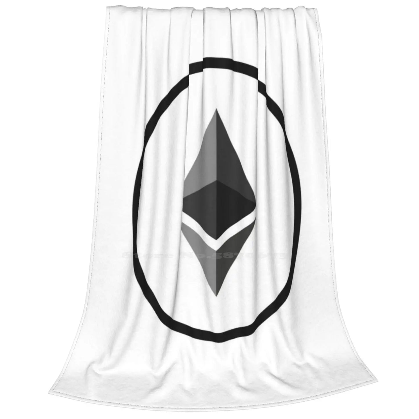 Manta de franela cálida y cómoda con diseño creativo de Ethereum Criptomoneda Ethereum Criptomoneda Blockchain