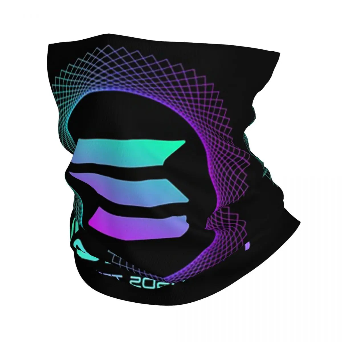 Solana Cryptocurrency - Solana SOL Bandana Neck Gaiter Printed Mask Scarf Multi-use FaceMask Running Unisex Adult Washable