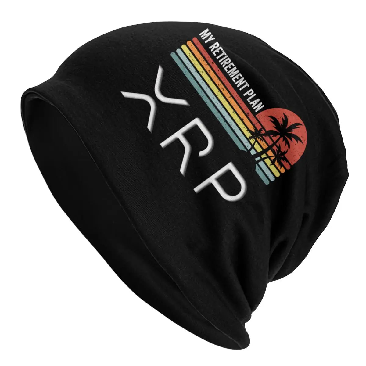 Custom Ripple XRP Rainbow Ripple Logo Bonnet Femme Street Knit Hat For Women Men Warm Winter Bitcoin Crypto Beanies Caps