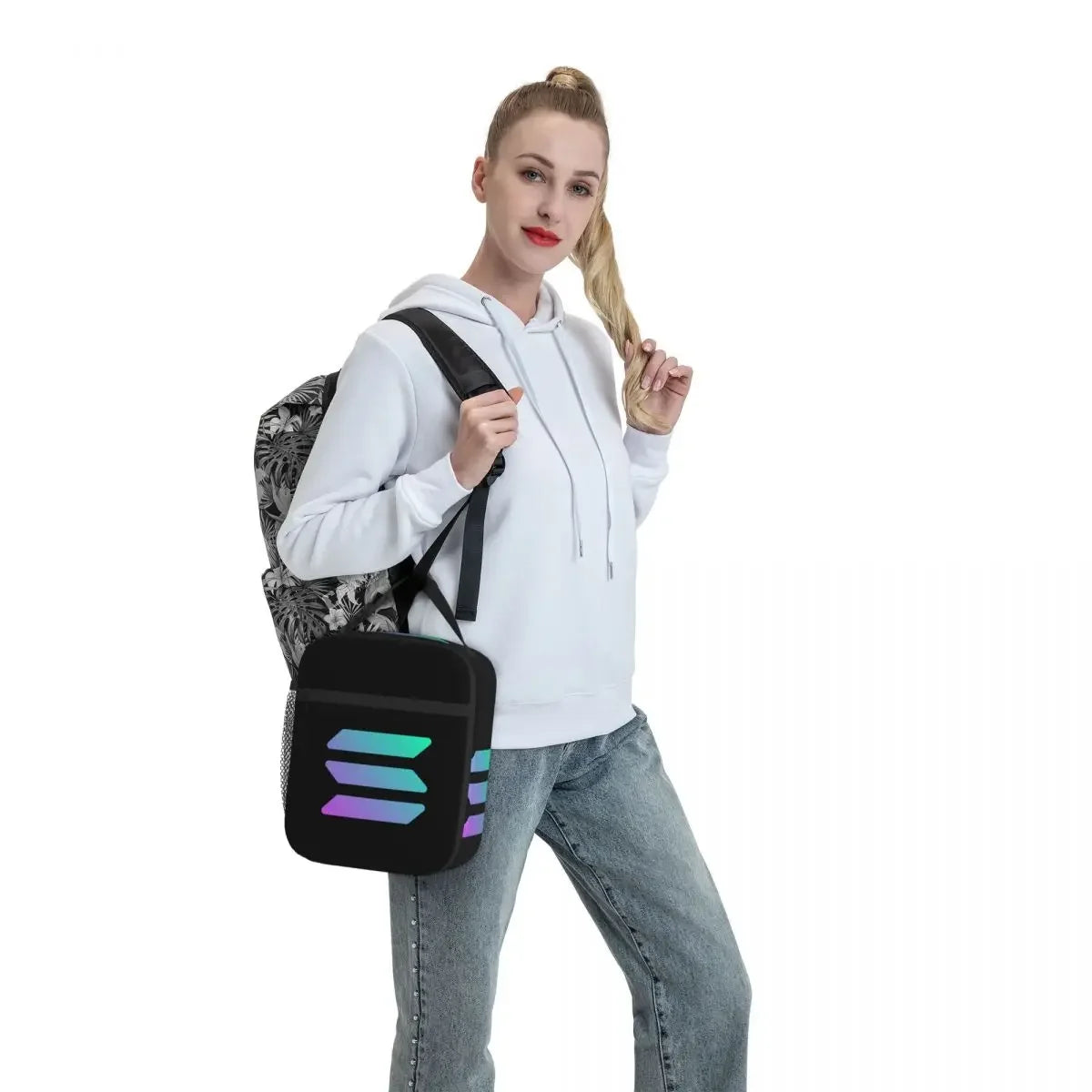 Solana Cryptocurrency - Solana SOL Lunch Bags Insulated Lunch Tote Thermal Bag Leakproof Picnic Bags for Woman Work Children