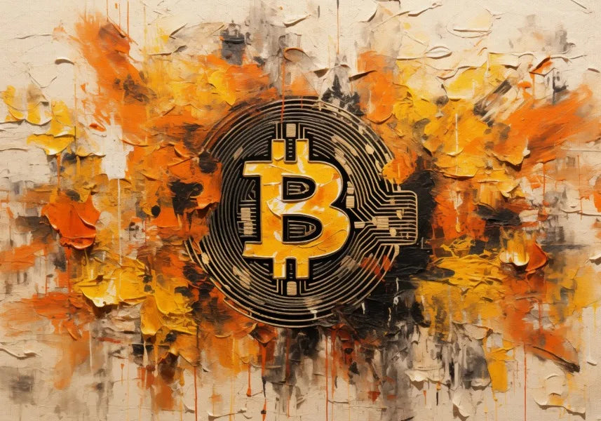 Póster de arte moderno sobre la creación de criptomonedas Bitcoin, impresiones en lienzo, cuadros de pared para la decoración del hogar y la sala de estar