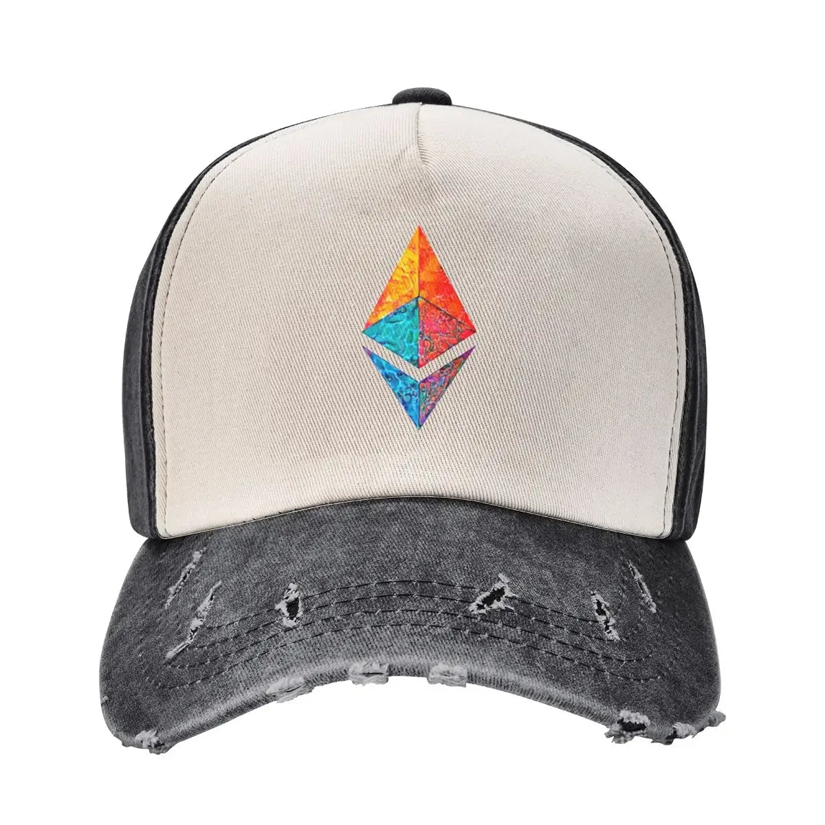 Caustic ETH crypto, Etherium logo. Cowboy Hat Hat Man summer hats Christmas Hat Ladies Hat Men's