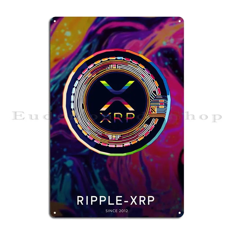 Ripple Xrp Metal Signs Wall Create Customize Print Pub Plates Tin Sign Poster