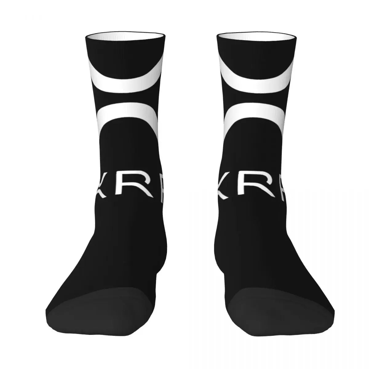 Calcetines para hombre y mujer, medias XRP Ripple, calcetines informales transpirables con patrón para exteriores, calcetines antideslizantes