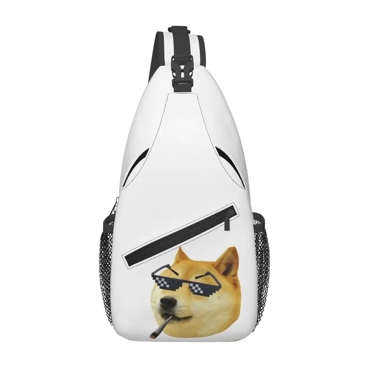 Doge  Pattern Shiba Inu Hiking Daypack Shoulder Bag