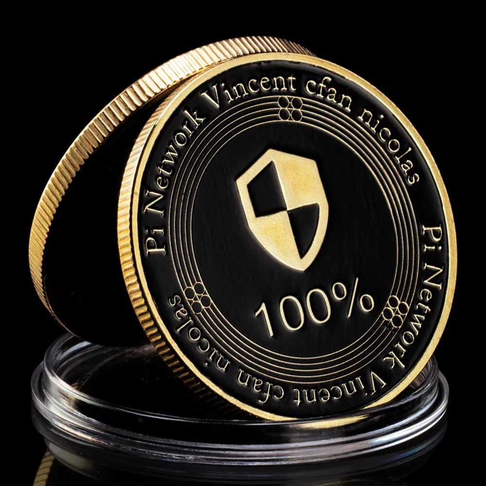 Pi Network Vincent Cfan Nicolas Collectible Silver Gold Plated Souvenir gift Crypto Coin Commemorative Coin