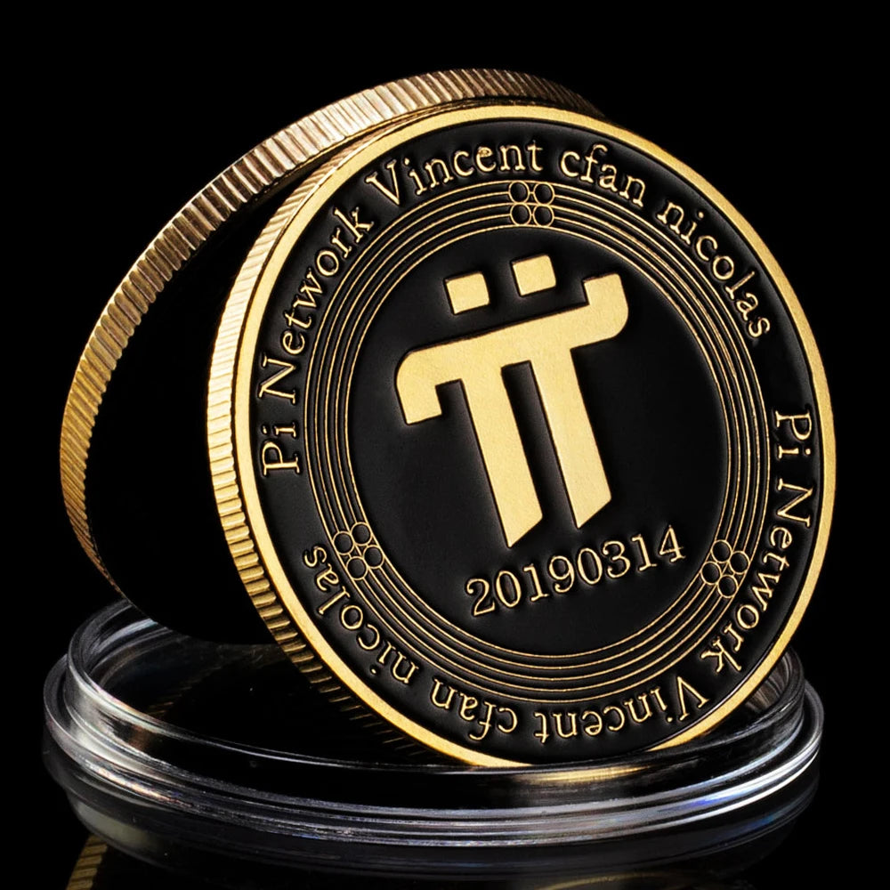 Pi Network Vincent Cfan Nicolas Collectible Silver Gold Plated Souvenir gift Crypto Coin Commemorative Coin