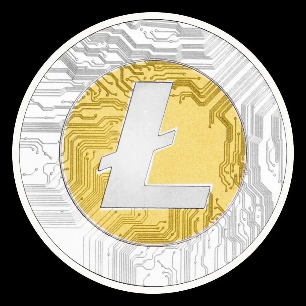 Litecoin Collectible Cryptocurrency Souvenir Silver Plated Coin Physical Crypto Coin Collection Commemorative Coin