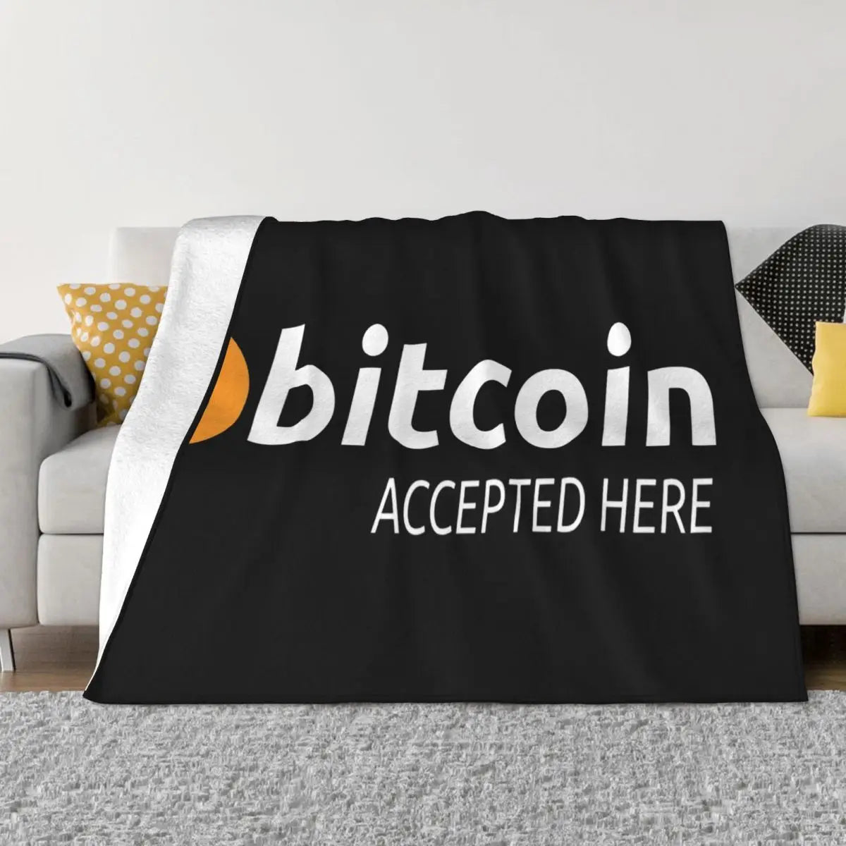 Bitcoin Logo Hats Baseball Cryptocurrency Internet Of Money Blockchain Litecoin Crypto Bitc Throw Blanket