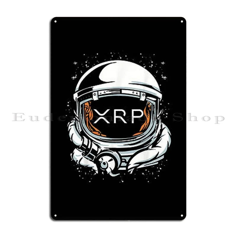 Xrp cryptocurrency XRP Essential Classic Metal Printing