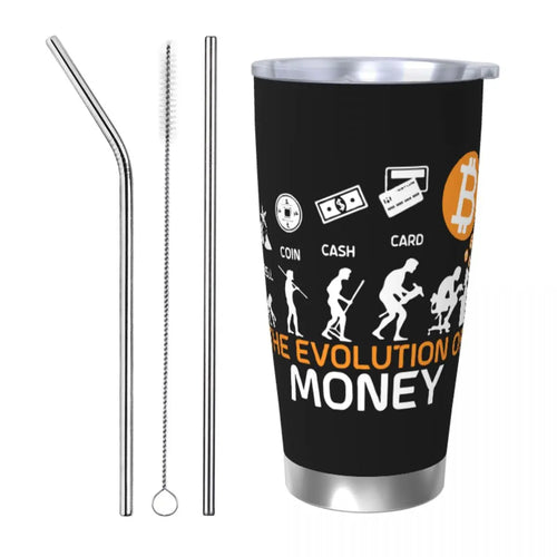 The Evolution Of Money Bitcoin Tumbler Vacuum Insulated