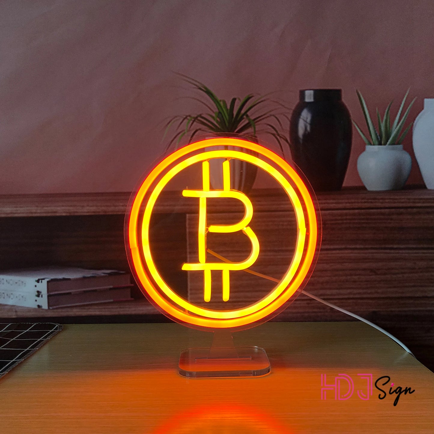 Letrero de neón personalizado con luces LED de Bitcoin, decoración de pared divertida para dormitorio, hogar, bar, cafetería, tienda, sala de juegos, jardín, luz de regalo de neón