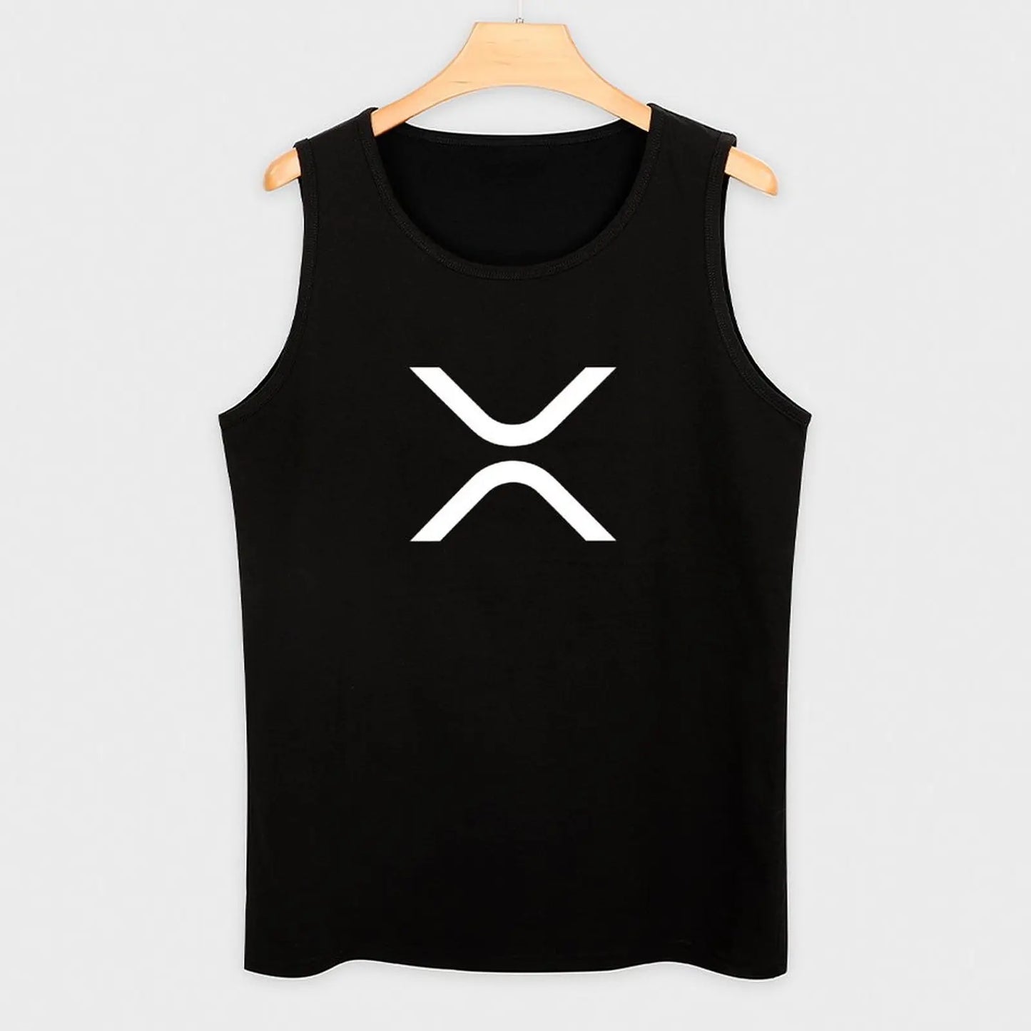 Criptomoneda XRP - Camiseta sin mangas XRP Camiseta de gimnasio para hombre Ropa para hombre Ropa de culturismo para hombre