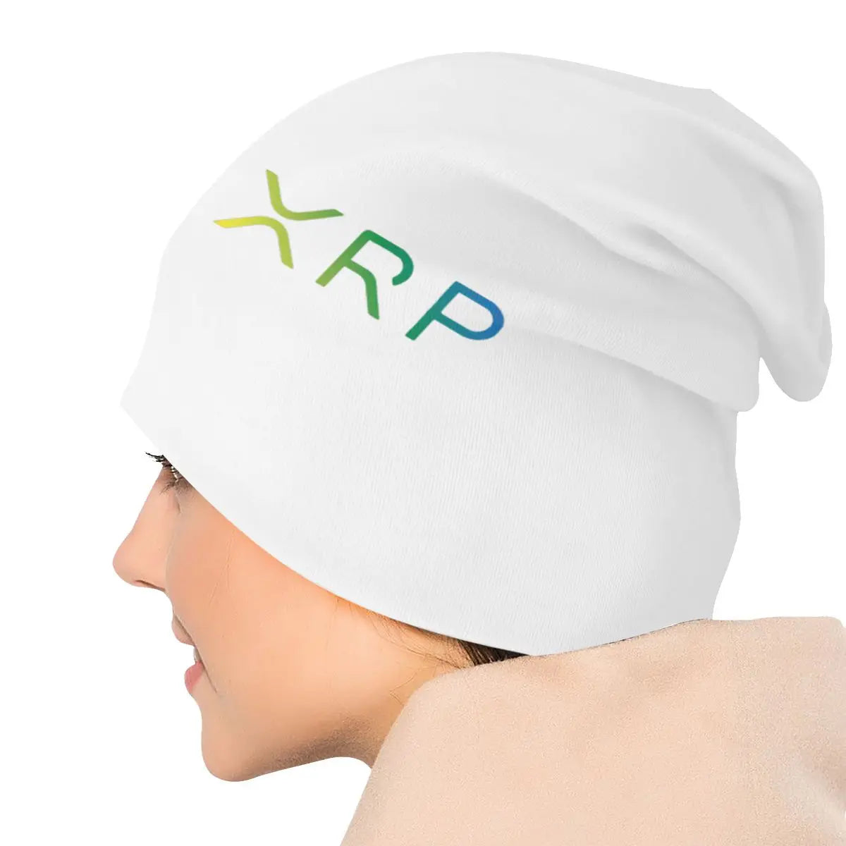 Custom Ripple XRP Rainbow Ripple Logo Bonnet Femme Street Knit Hat For Women Men Warm Winter Bitcoin Crypto Beanies Caps