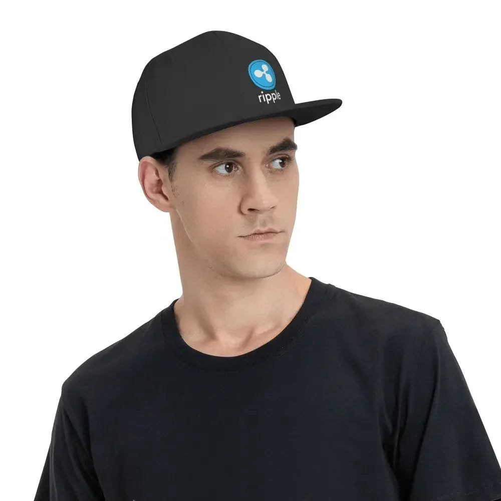 Gorras de béisbol con criptomoneda Ripple Xrp, Bitcoin, Ethereum, dinero, gorras tipo snapback, ropa urbana hipster, pop