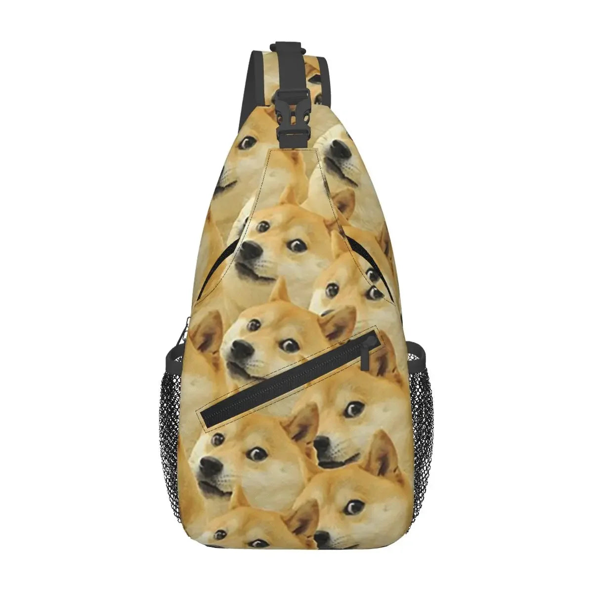 Doge  Pattern Shiba Inu Hiking Daypack Shoulder Bag