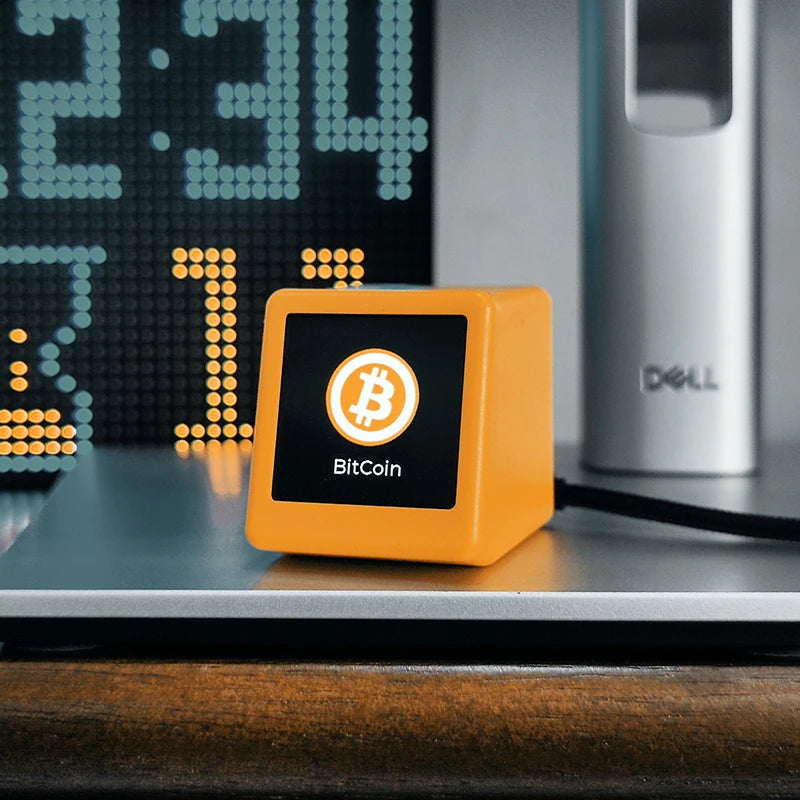 Pegatinas de cotización de criptomonedas con precio de Bitcoin en tiempo real BTC BNB ETH DOGE Seguimiento de precios del mercado de acciones Monitor Tablet Companion