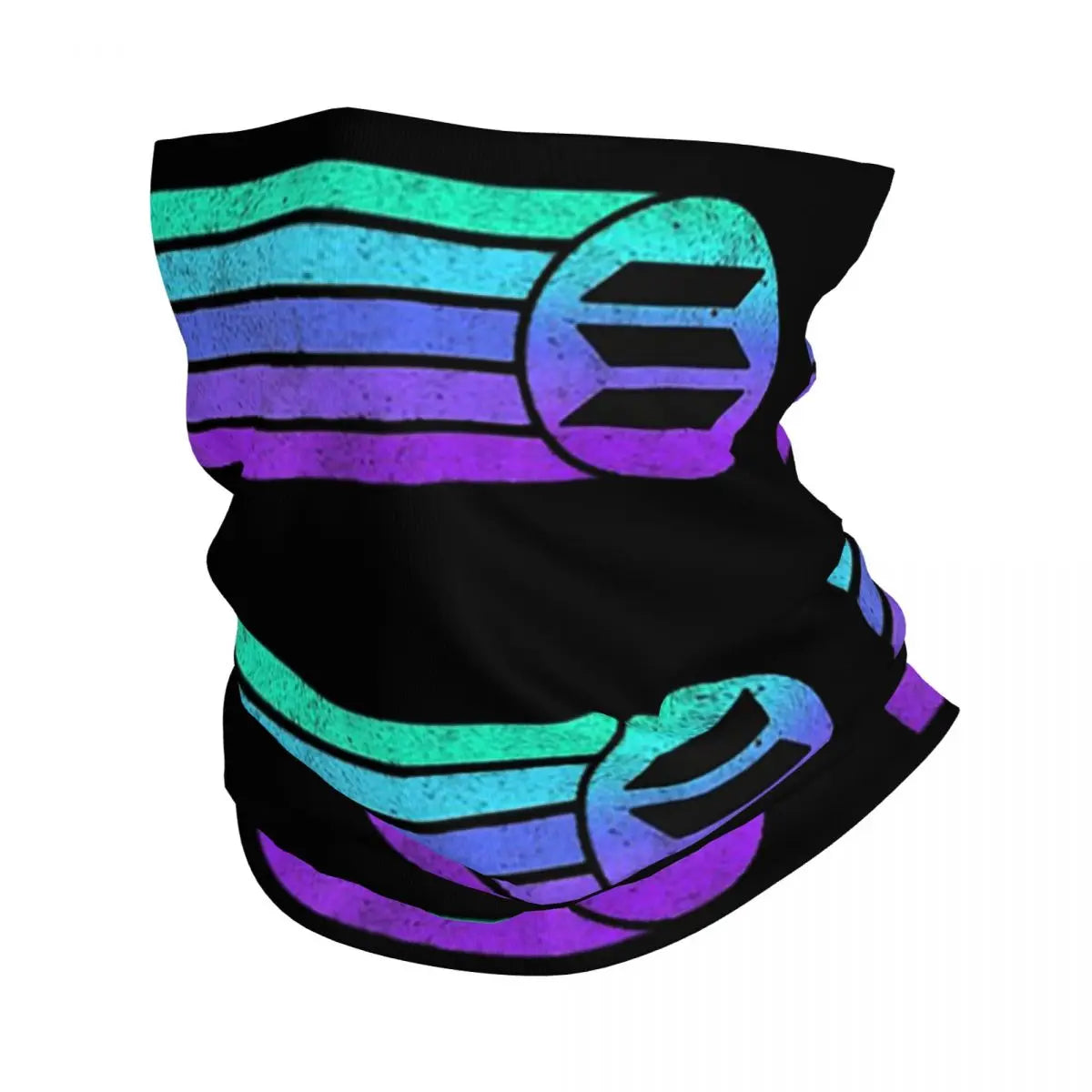 Solana Cryptocurrency - Solana SOL Bandana Neck Gaiter Printed Mask Scarf Multi-use FaceMask Running Unisex Adult Washable