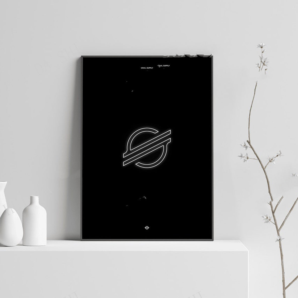 Holographic Wall Art Minimalist Poster Crypto Canvas