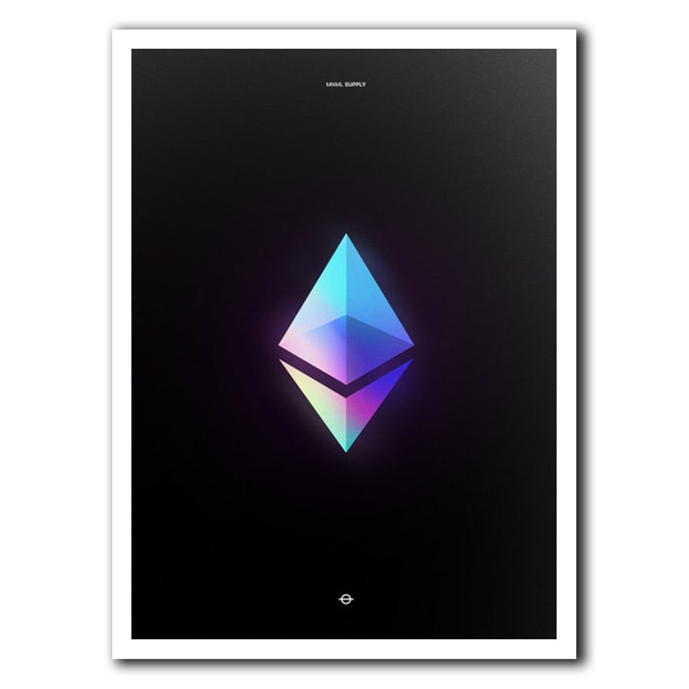 Holographic Wall Art Minimalist Poster Crypto Canvas