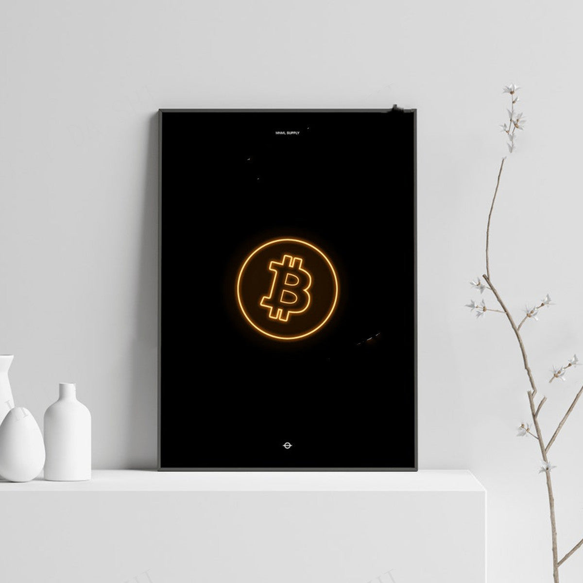 Holographic Wall Art Minimalist Poster Crypto Canvas