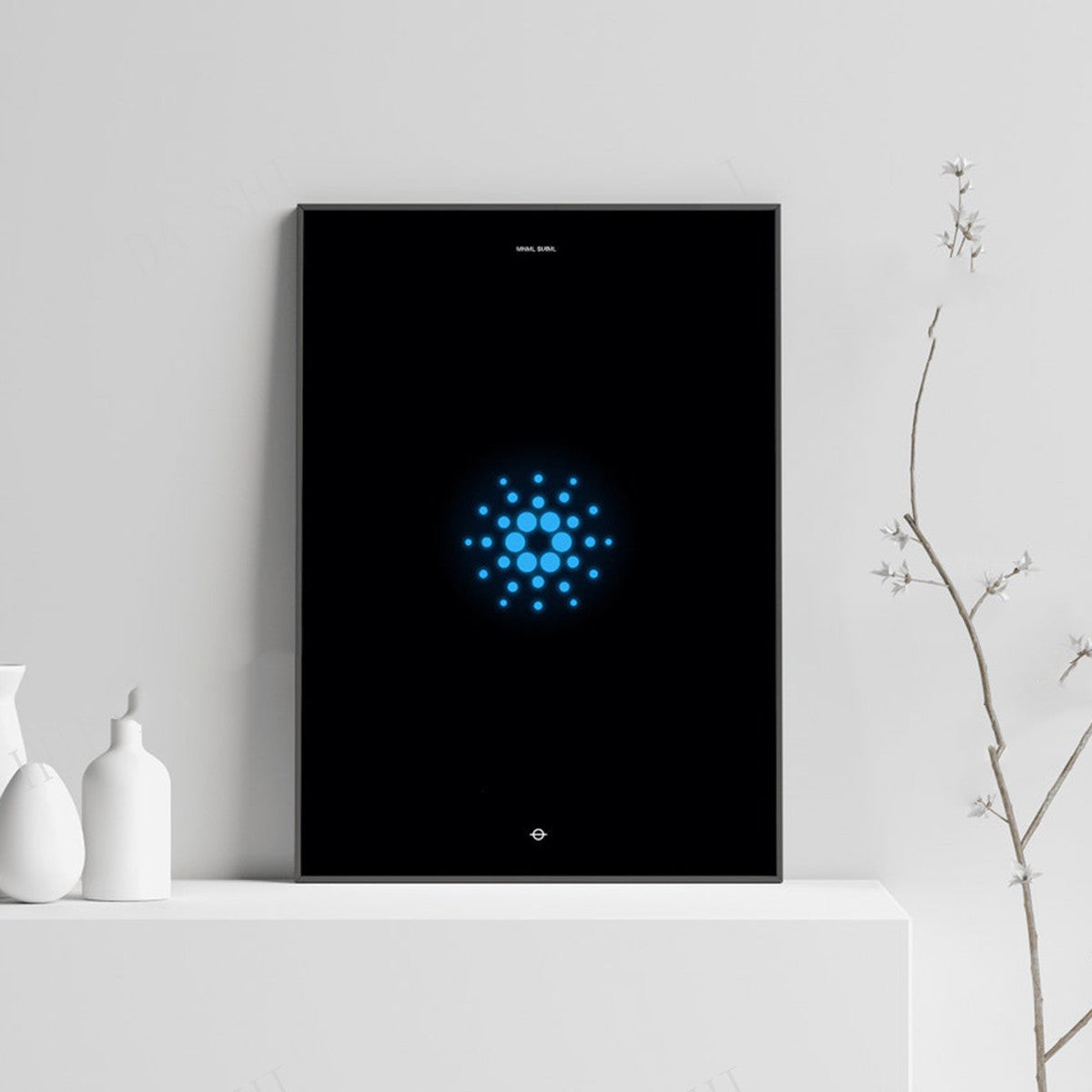 Holographic Wall Art Minimalist Poster Crypto Canvas