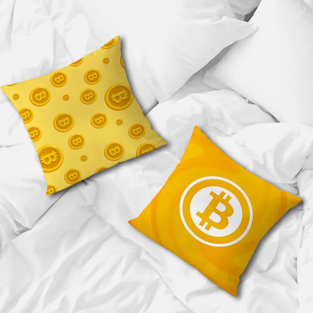 Bitcoin Sofa  Pillow Case